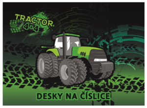 Dosky na číslice traktor-1