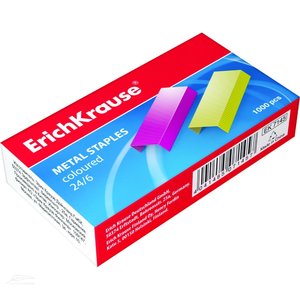 Drôty do zošívačky 24/6 farebné (krabička 1000 ks)-1
