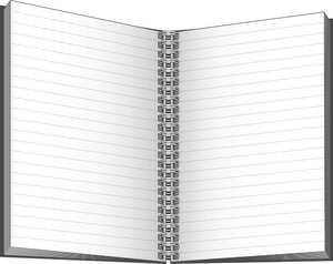 Notes A4 Twin čierny/červený-2
