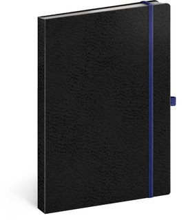 Notes A5 Vivella Classic čierny/modrý, linajkový-1