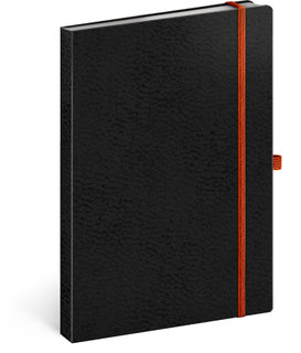 Notes A5 Vivella Classic čierny/oranžový, linajkový-1