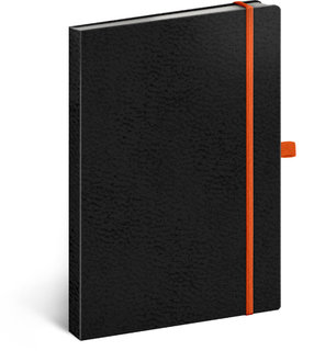 Notes A5 Vivella Classic čierny/oranžový, bodkovaný-1