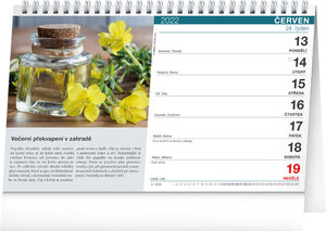 Stolový kalendár Bylinky a čaje 2022, 23,1 × 14,5 cm-2