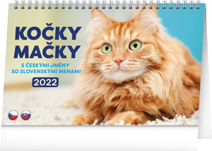 Stolný kalendár Mačky – Mačky SK/SK 2022-1