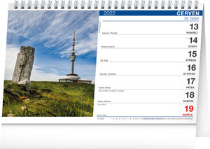 Stolový kalendár Okolo Česka chodníkmi Via Czechia 2022, 23,1 × 14,5 cm-2