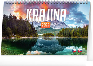 Stolný kalendár Krajina CZ/SK 2022, 23,1 × 14,5 cm-1