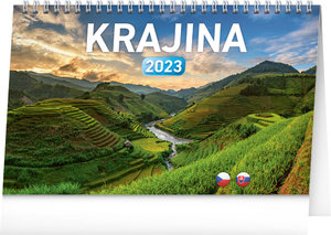 Stolný kalendár Krajina CZ/SK 2023-1