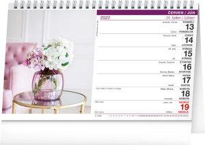 Stolný kalendár Kytica CZ/SK 2022-2