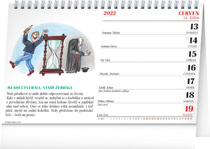 Stolový kalendár Ľudová príslovia II. na rok 2022 - Kamila Skopová, 23,1 × 14,5 cm-2
