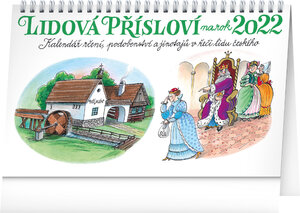 Stolový kalendár Ľudová príslovia II. na rok 2022 - Kamila Skopová, 23,1 × 14,5 cm-1