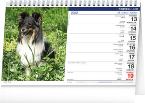 Stolný kalendár Psy – Psy SK/SK 2022-2