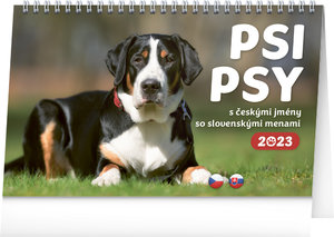 Stolový kalendár Psy – Psy CZ/SK 2023-1