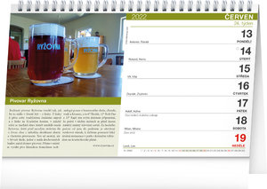 Stolový kalendár Putovanie za pivom 2022, 23,1 × 14,5 cm-2