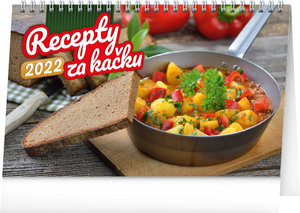 Stolový kalendár Recepty za kačku 2022, 23,1 × 14,5 cm-1