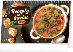 Stolní kalendář Recepty za kačku 2023, 23,1 × 14,5 cm-1