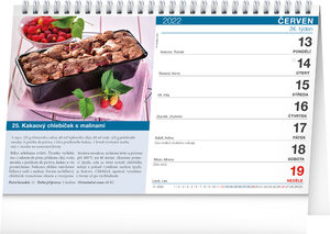 Stolový kalendár Sladké recepty 2022, 23,1 × 14,5 cm-2