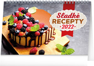 Stolový kalendár Sladké recepty 2022, 23,1 × 14,5 cm-1