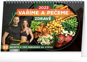 Stolní kalendář Vaříme a pečeme zdravě 2023, 23,1 × 14,5 cm-1