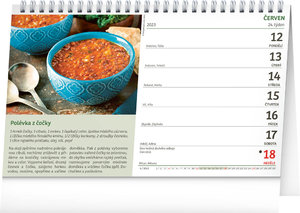 Stolní kalendář Vaříme a pečeme zdravě 2023, 23,1 × 14,5 cm-2