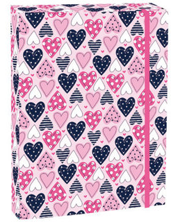 Box na zošity s chlopňou A4 Hearts-1