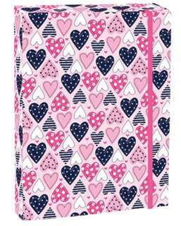 Box na zošity s chlopňou A5 Hearts-1