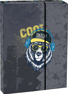 Dosky na zošity s chlopňou A5 Cool bear-1