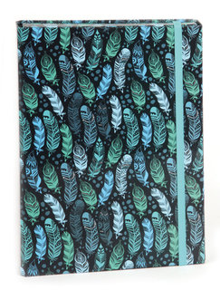 Dosky na zošity s chlopňou A5 Indian Blue-1