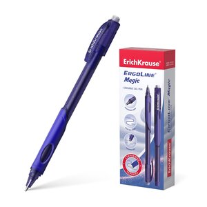 Gumovací pero ErgoLine® Magic, modré-1