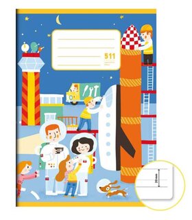Zošit Notes 511 s pomocnou linkou-1