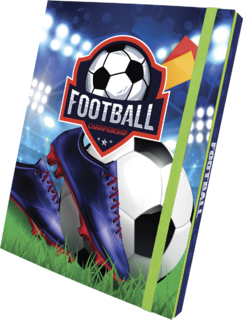 3D dosky na zošity, A5, Futbal-1