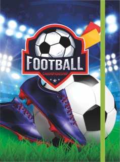 3D dosky na zošity, A5, Futbal-2