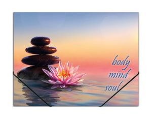 Dosky s gumičkou A4 s motívom Zen-1